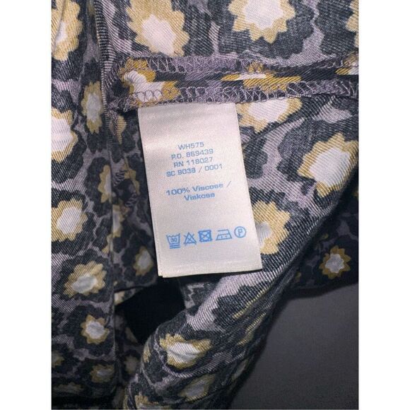 Beautiful Boden floral color block henley swing skater dress 2/3 sleeve size 10L - Picture 4 of 7